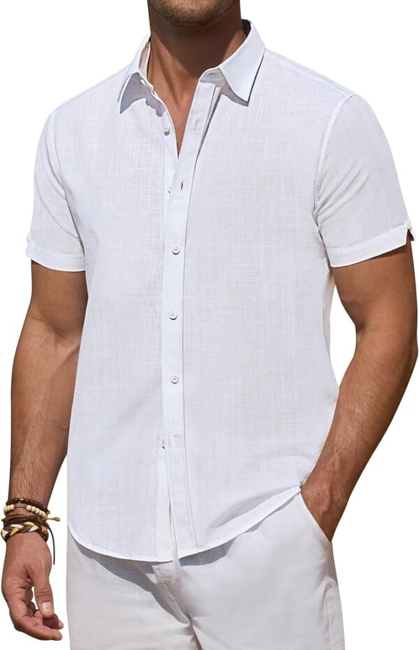 SAANJH LINEN SHIRT- IVORY - Image 3