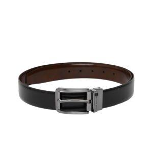 Men Black & Brown Reversible Leather Belt