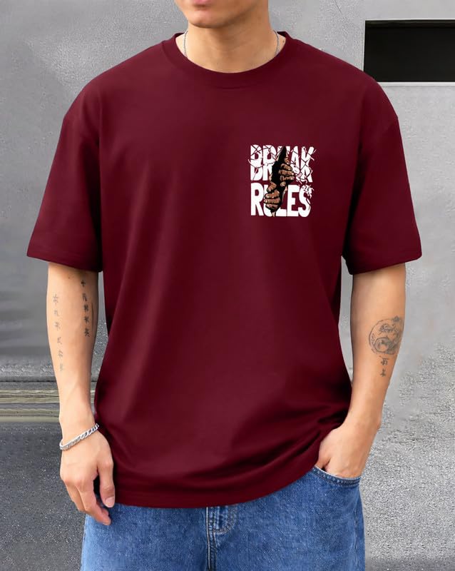 Baggy Hip-Hop T-Shirt for Men - Graphic Printed T Shirts || Oversized Men Tshirt || T-Shirts - Image 2