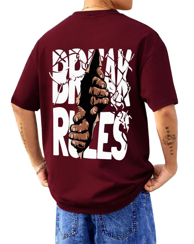 Baggy Hip-Hop T-Shirt for Men - Graphic Printed T Shirts || Oversized Men Tshirt || T-Shirts
